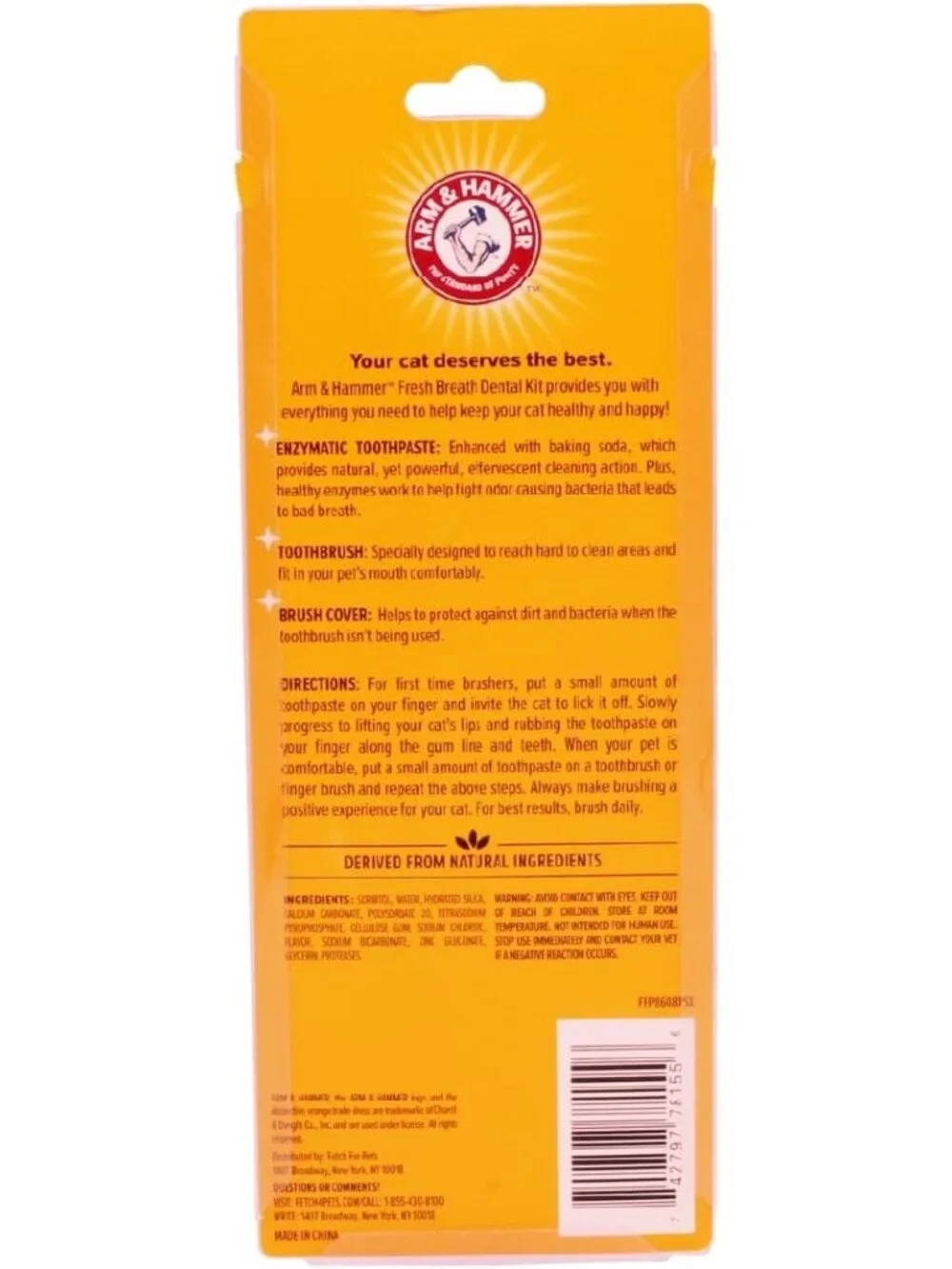 Arm & Hammer Cat Dental Kit - Toothbrush, Toothpaste and Oral Care for Kittens w